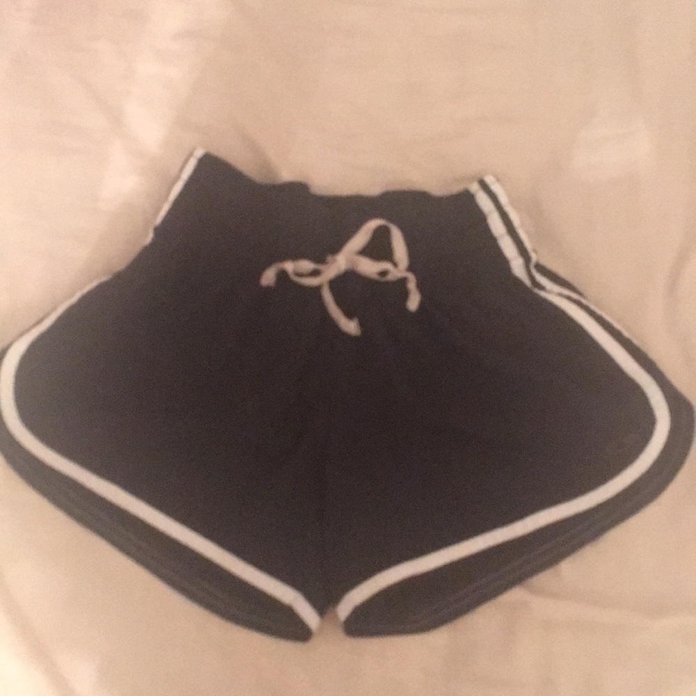 black gym shorts